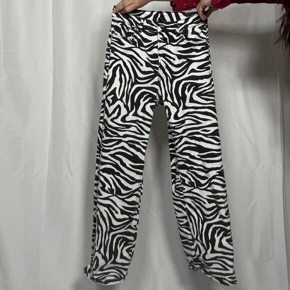 Zebra patterned jeans hm divided - Picture 2 of 7